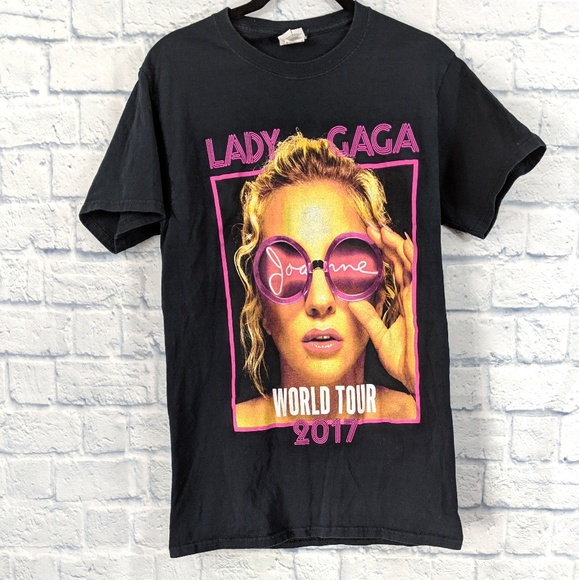 Tops - Lady Gaga Joanne 2017 World Tour Graphic Tee
